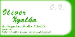 oliver nyalka business card